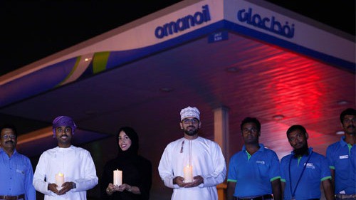 شركة النفط العمانية للتسويق تحتفل بمبادرة ساعة الأرض 2018